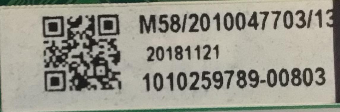 MAIN PARA TV WESTINGHOUSE / NUMERO DE PARTE 1010259789 / MS34580-ZC01-01 / 20181121 / M58/2010047703/13 / MODELO WR58UX4019 - Imagen 2